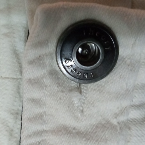 Theory  4 Pocket Capri Size 4 Cream with Tan trim  Preowned - Picture 3 of 13